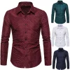 Men's Slim Floral Fashion Business Casual Shirt