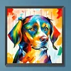 Diamond Painting -DIY Round Drill Oil Colour Bean Dog