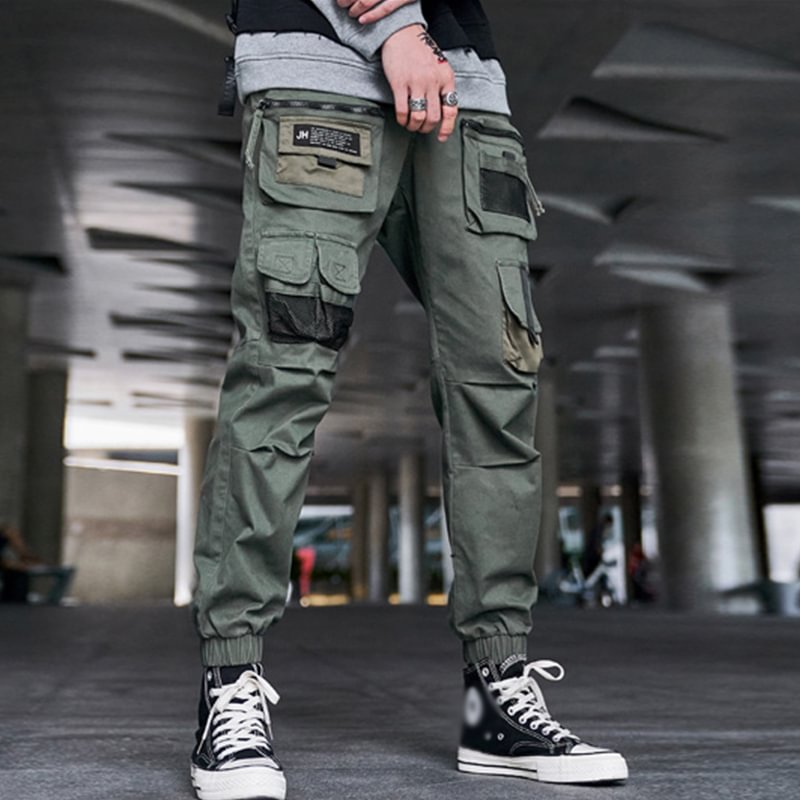 camo techwear pants