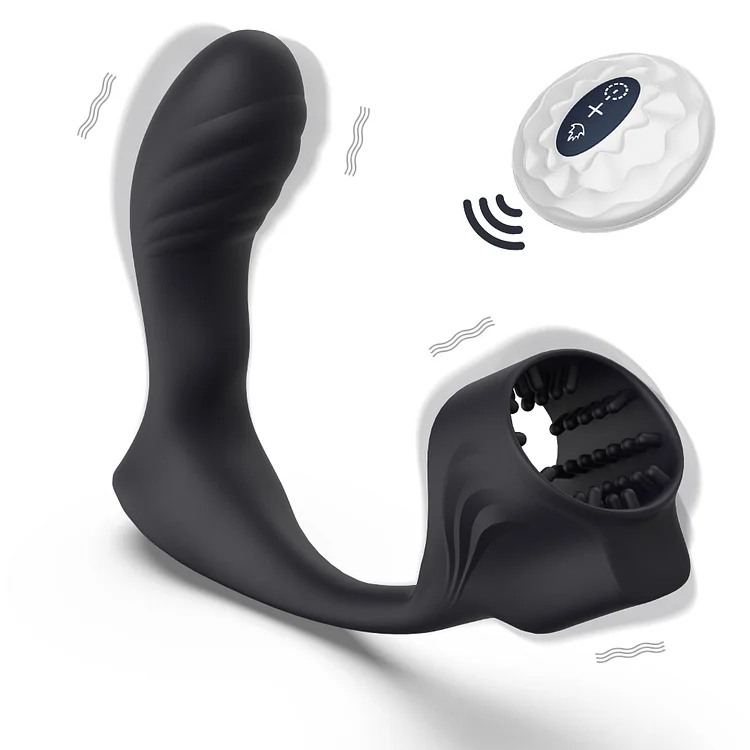 Anal Vibrator Prostate Massager Penis Cock Ring G-spot Stimulation Butt Plug
