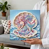 (25x25cm)DIY Mermaid Framed Handmade Pearl Painting Art Craft Kit Living Home Decor