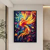 (US Only)Full Embroidery cotton Thread 9CT Printed Phoenix Cross Stitch Kit 60x88cm