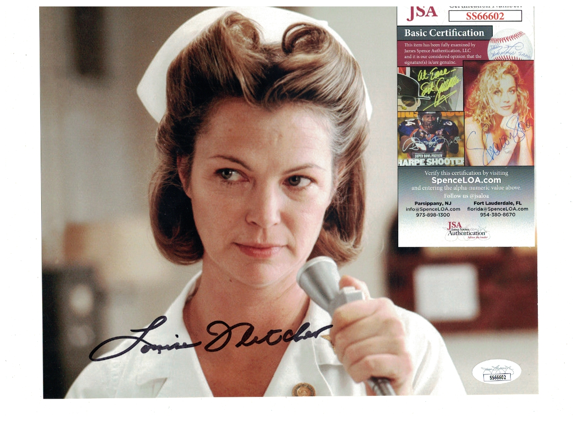 Louise Fletcher Nurse Ratchet Academy Award Signed 8x10 Photo Poster painting JSA Certified