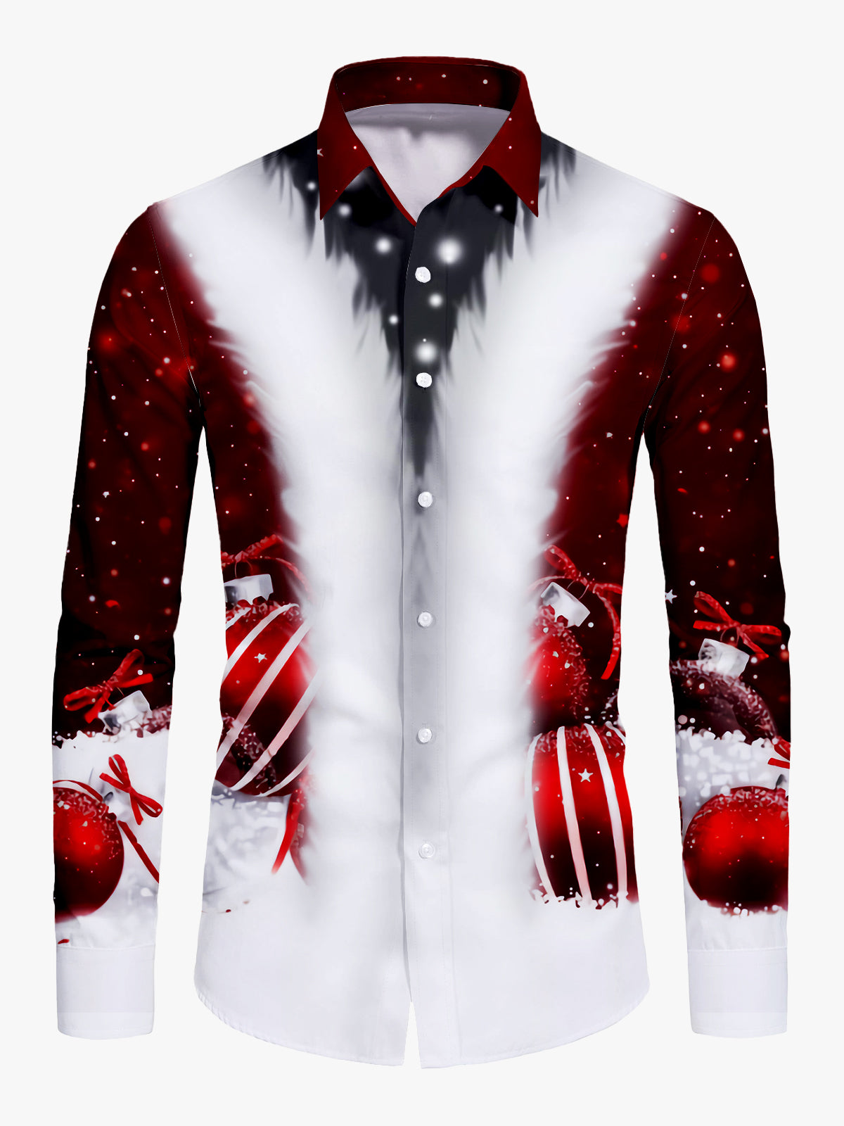 Men's Christmas Limited Long Sleeve Shirt PLUSCLOTHESMAN