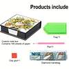 Diamond Painting PU Gnome Notecard Box with 160 Sheets Paper Note Holder
