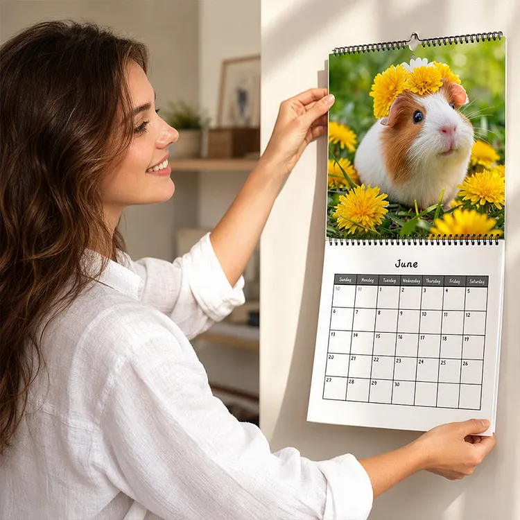 2027 Guinea Pig Wall Calendar