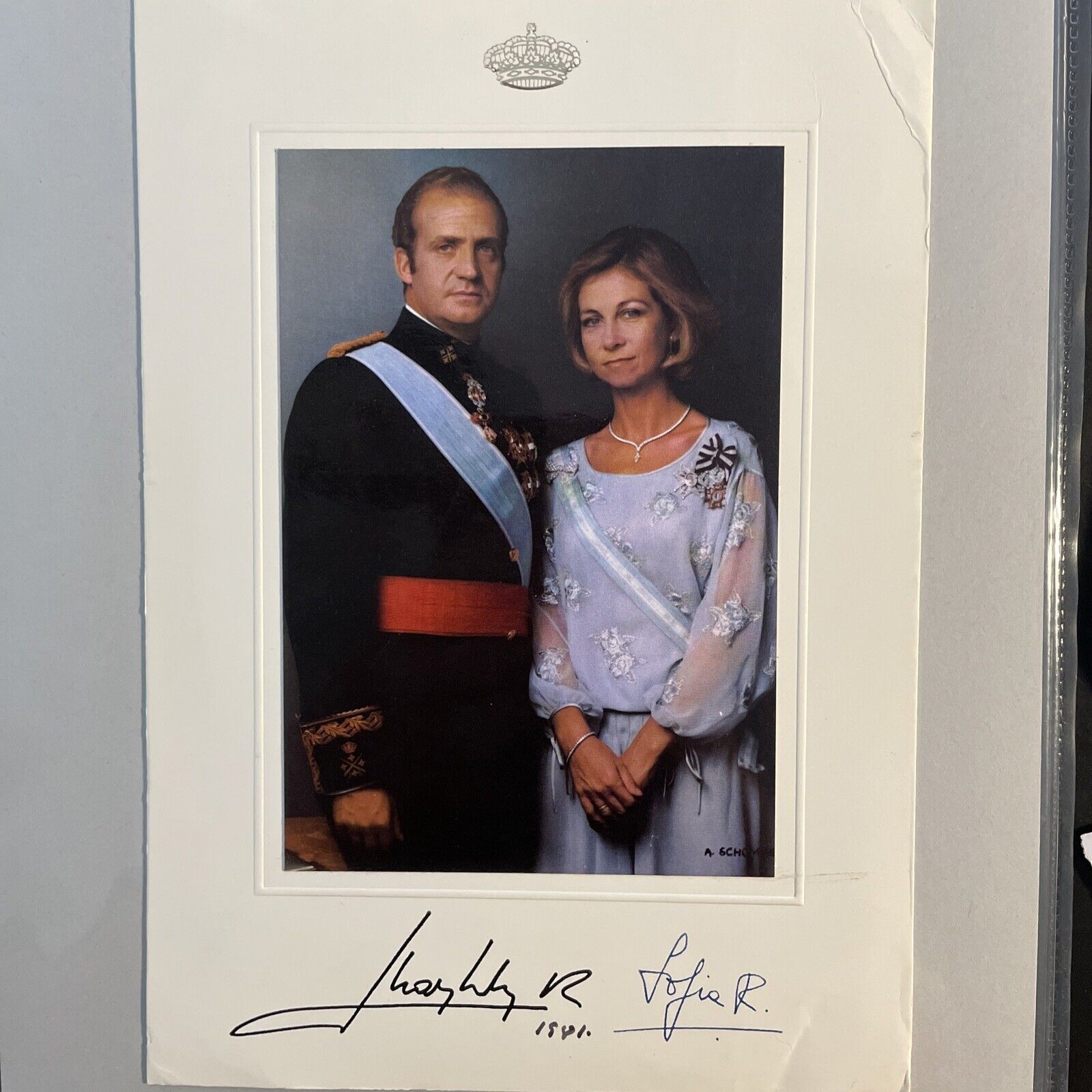 JUAN CARLOS & SOFIA Signed Photo Poster painting King & Queen of Spain SPANISH ROYAL FAMILY COA