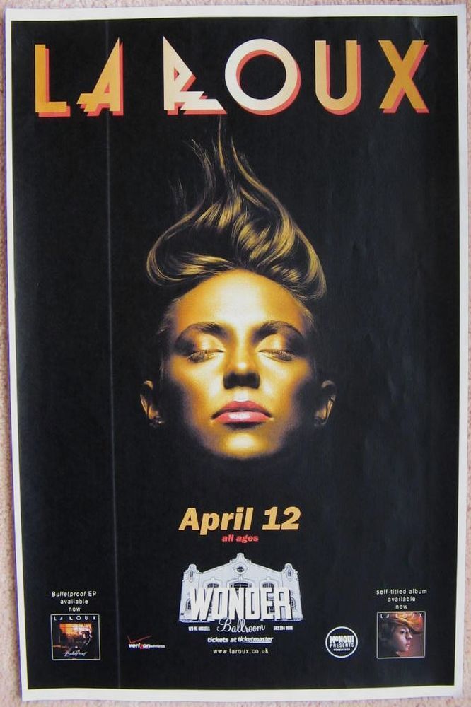 LA ROUX 2010 Gig POSTER Portland Oregon Concert