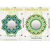 2pcs/set DIY Flowers Hanging Mirror Diamond Art Wall Door Decoration Kit