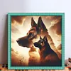 German Shepherd-14CT Stamped Cross Stitch 45*45cm tapestrymarket