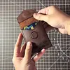 Retro brown driver's license and vehicle registration certificate new multi-functional anti-theft high-end minimalist driver's license holder, card holder, and document bag