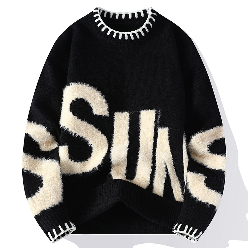 Dragonpinasmu New Fashion Men Outwear O-neck Knitted Pullover Sweaters Man Loose Casual Sweaters Quality Male Pullovers Winter Clothing 4XL