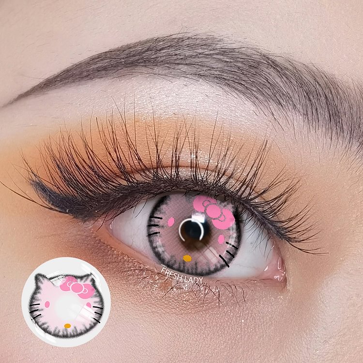 Freshlady Kitty Pink Crazy Contact Lenses