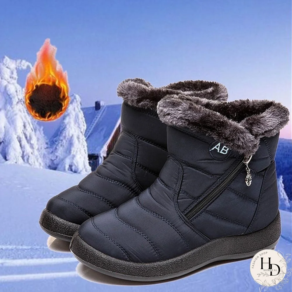 Women's Warm Waterproof Snow Boots Winter Non-slip Short Boots