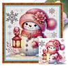 (Multi-Style) Cute Snowman-18CT Stamped Cross Stitch 30*30cm/11.81*11.81in tapestrymarket
