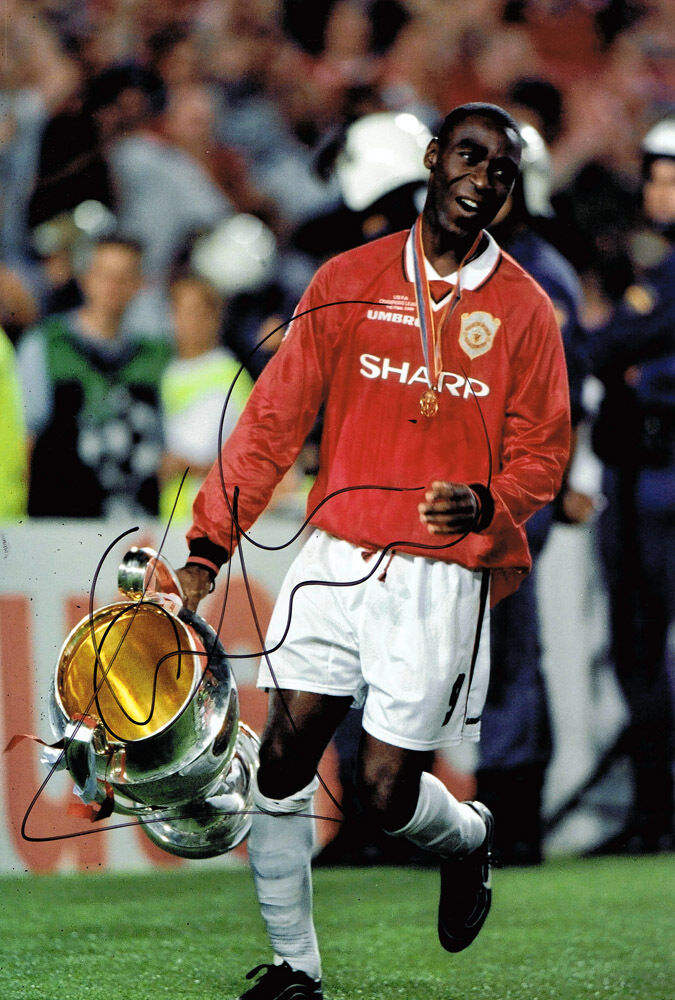 Andy Cole SIGNED Autograph Manchester United Photo Poster painting AFTAL COA Champions League 99