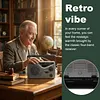 FM/AM/SW Radio Built in Speakers Portable Radio with Earphone Jack & Antenna Battery Or Mains Powered for Home Outdoor Travel Emergency