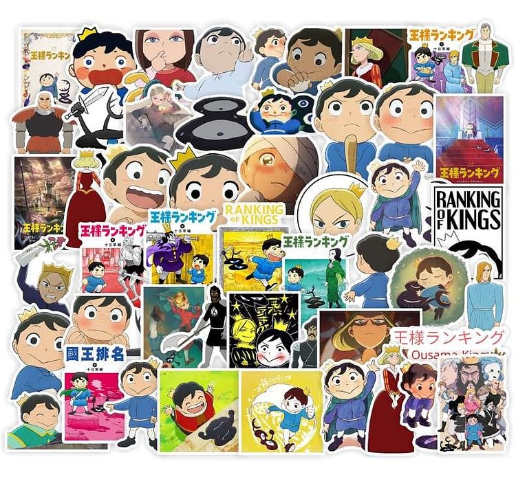 Ranking of Kings Stickers Japanese anime characters stickers pack of 50