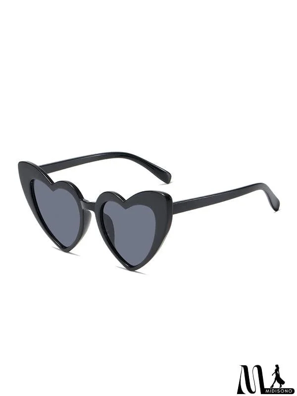 Heart Shape Sun Protection Sunglasses Accessories