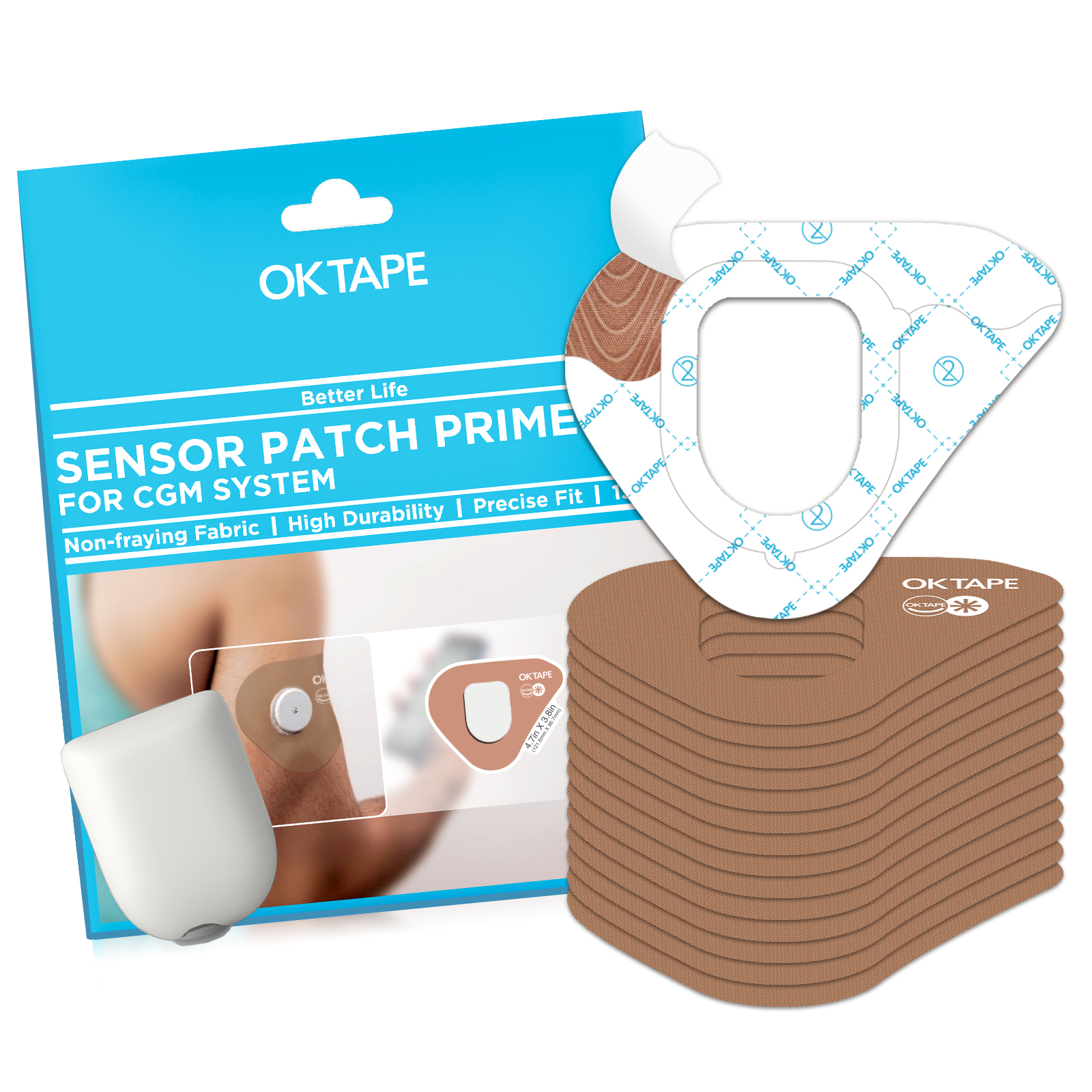 OK TAPE CGM Sensor Patches für Dexcom G6 G7 Omnipod und Libre 3