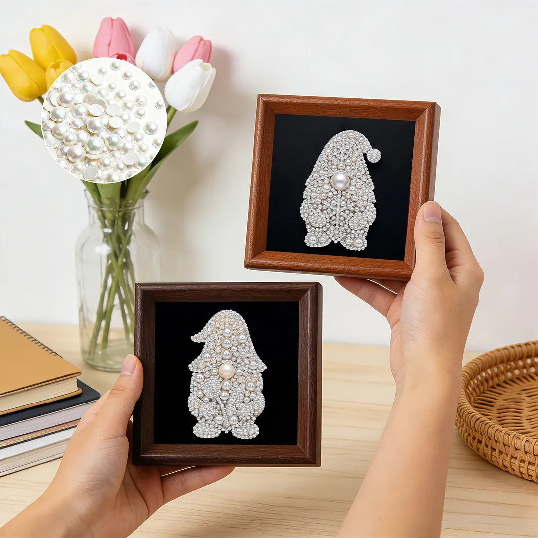 12pcs DIY Goblin Pearl Dot Painting No Frame Pearl Painting Art Kits 15x15cm Pearl Gem Paintings Picture Arts Craft for Adults Beginners Home Wall Decor