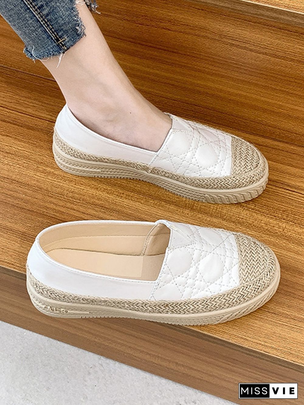 Breathable Lightweight Woven Platform Fisherman's Shoes