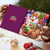 12pcs Christmas Diamond Painting Greeting Cards Diamond Art Christmas Cards Kit
