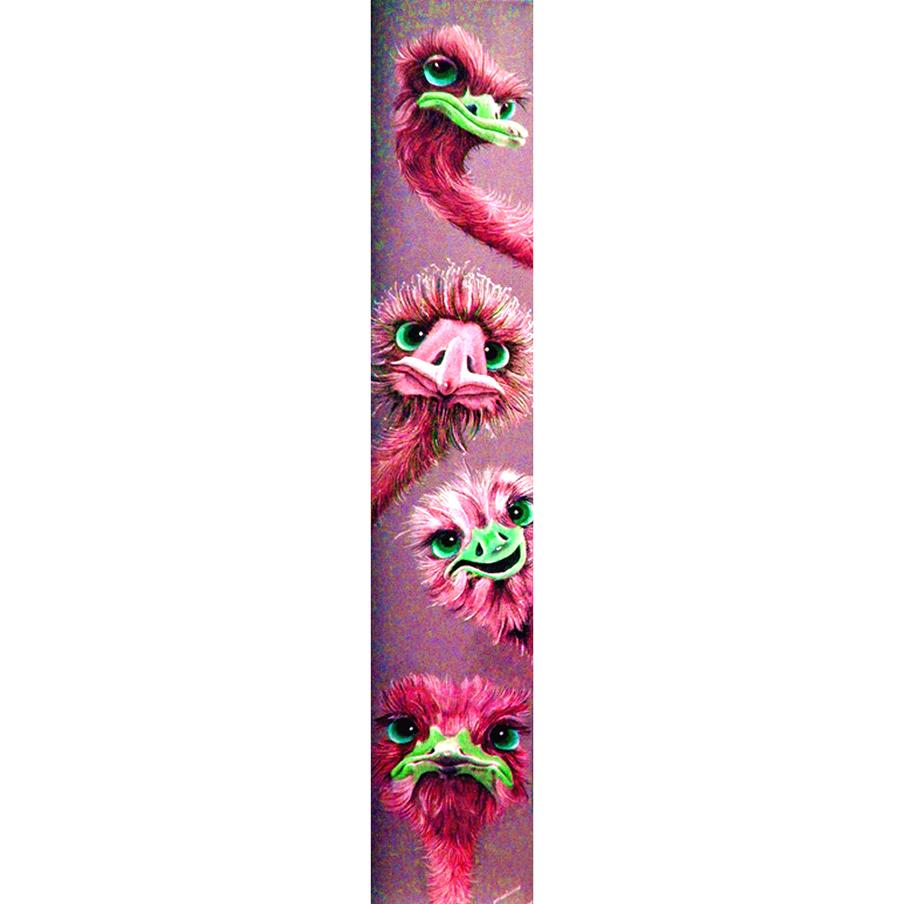

Ostrich - Round Drill Diamond Painting - 25*115CM (Big Size), 501 Original