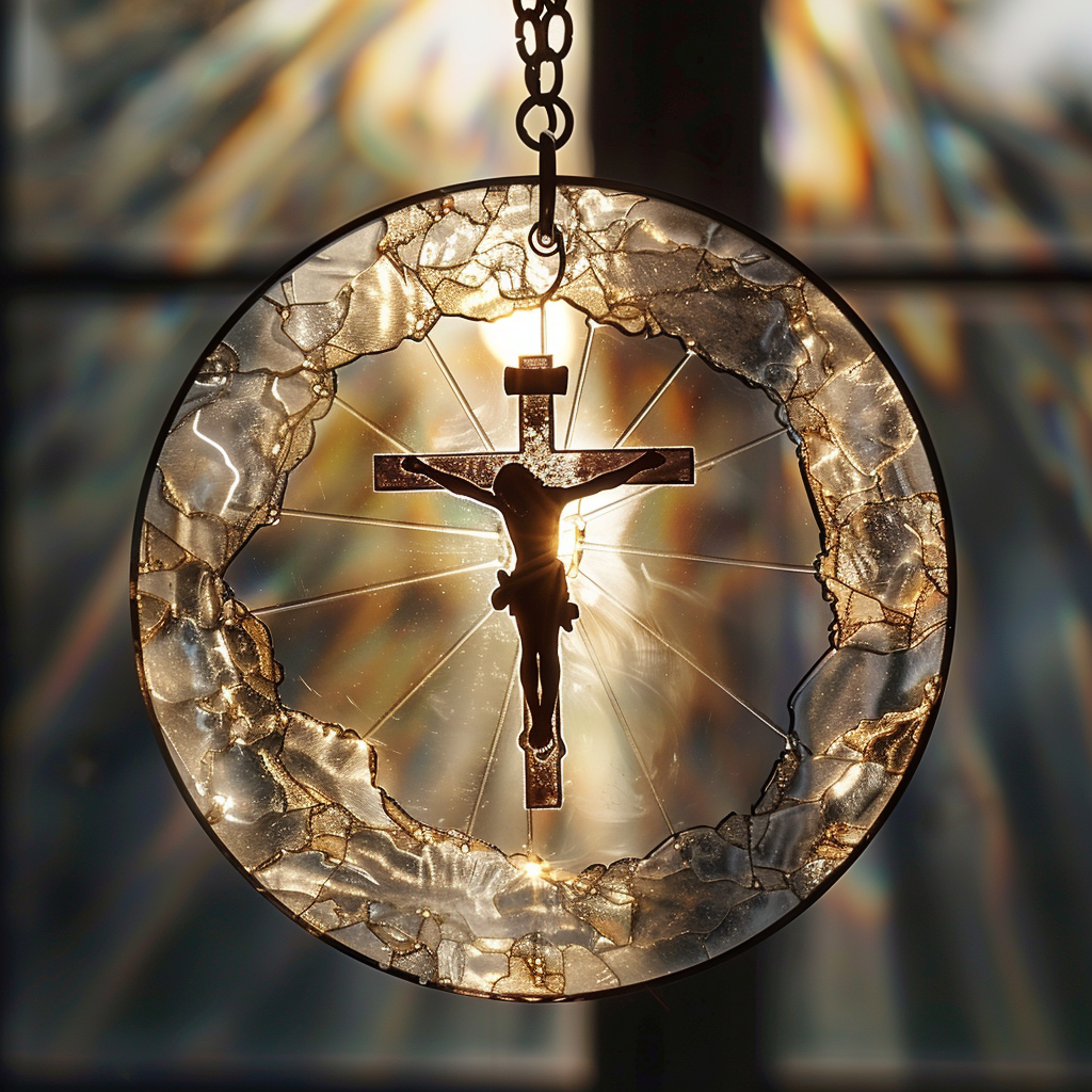 Cross Suncatcher Decorations