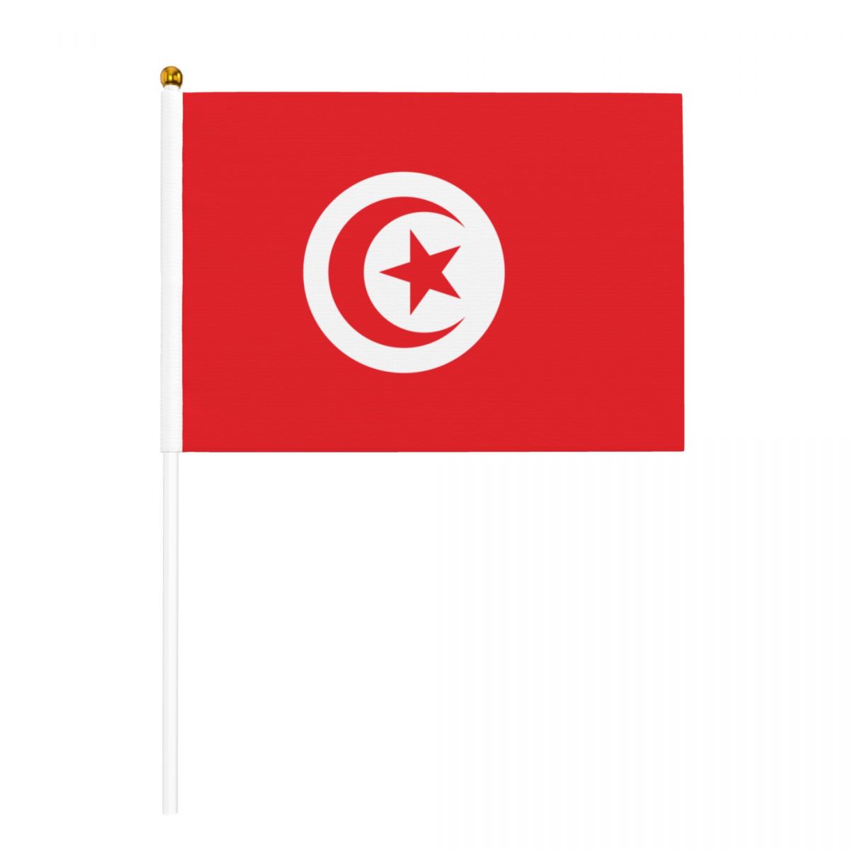 Tunisia Flag Small Stick Mini Hand Held Flags
