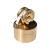 Pure Copper Exquisite Tape Measure Mini Manual Reel Retro flywheel Sewing Tool