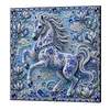 Kit de peinture en perles pour adultes avec un encadrement de mur de cheval 11,81x11,81 pouces