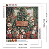 (40*40cm)Christmas Cats Tree - Full Round Drill Diamond Painting