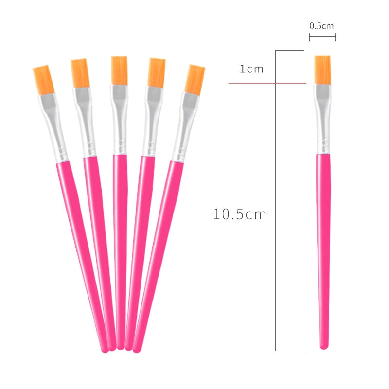 Simple Nylon Oil Painting Hook Line Pen Flat Brush