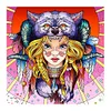 Diamond Painting-DIY Crystal Rhinestone Wolf Hat Girl