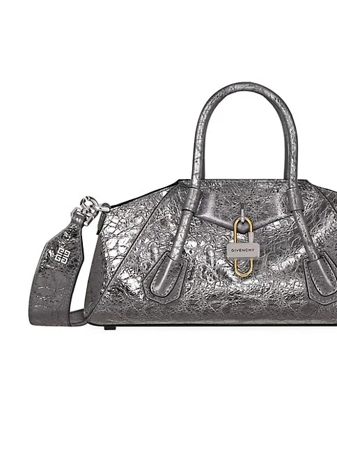 Givenchy Mini Antigona Stretch Bag In Laminated Leather