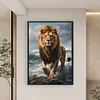Lion-11CT Stamped Cross Stitch 40*70cm(Big Size)