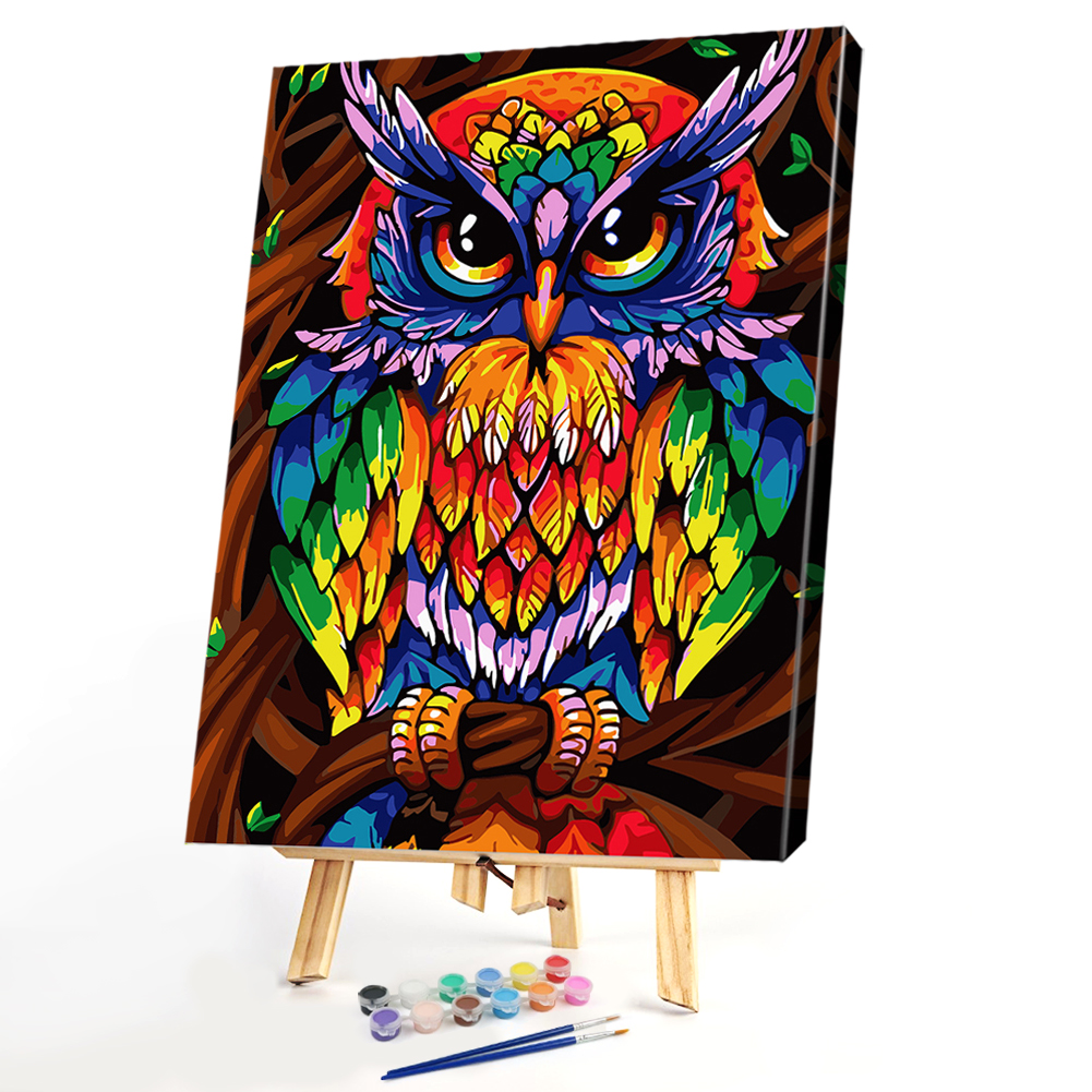 

40*50CM Paint By Numbers-Colorful Bird, 501 Original