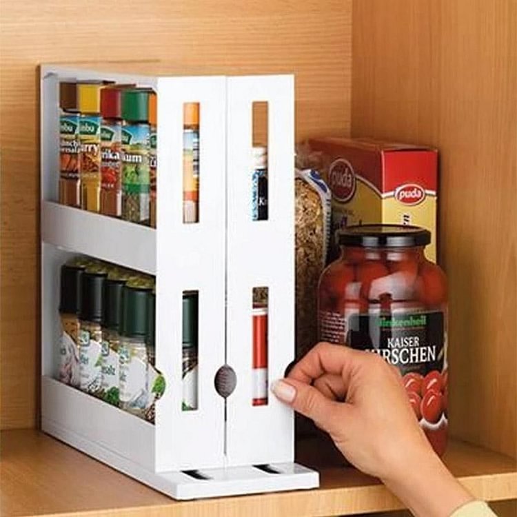 Multi-Function Rotating Storage Rack Kitchen Spice Organiser