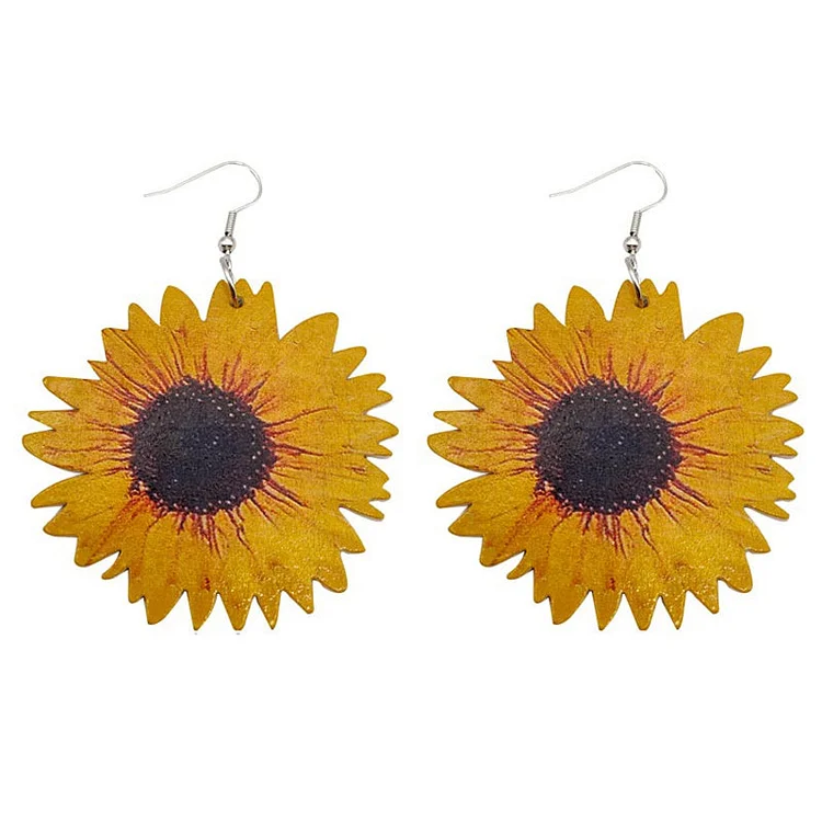 Sunflower Flag Earrings