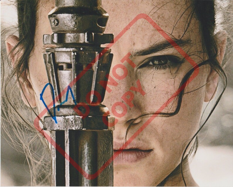 Daisy Ridley Star Wars Sexy 8.5x11 Autographed Signed Reprint Photo Poster painting