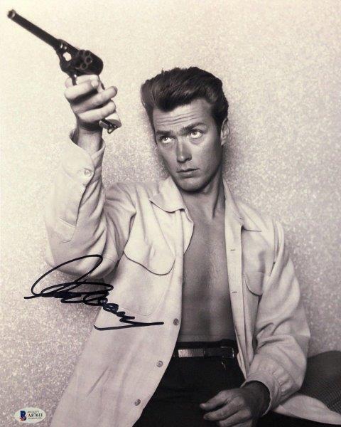 REPRINT - CLINT EASTWOOD young Signed 8 x 10 Photo Poster painting Poster