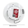 2Pcs Smoke Sensor Alarm with Batteries Sensitive Fire Alarm Smoke Detector