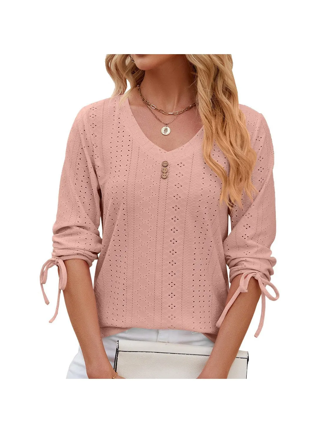 Grey Ribbed Knit Top with Short Sleeves
