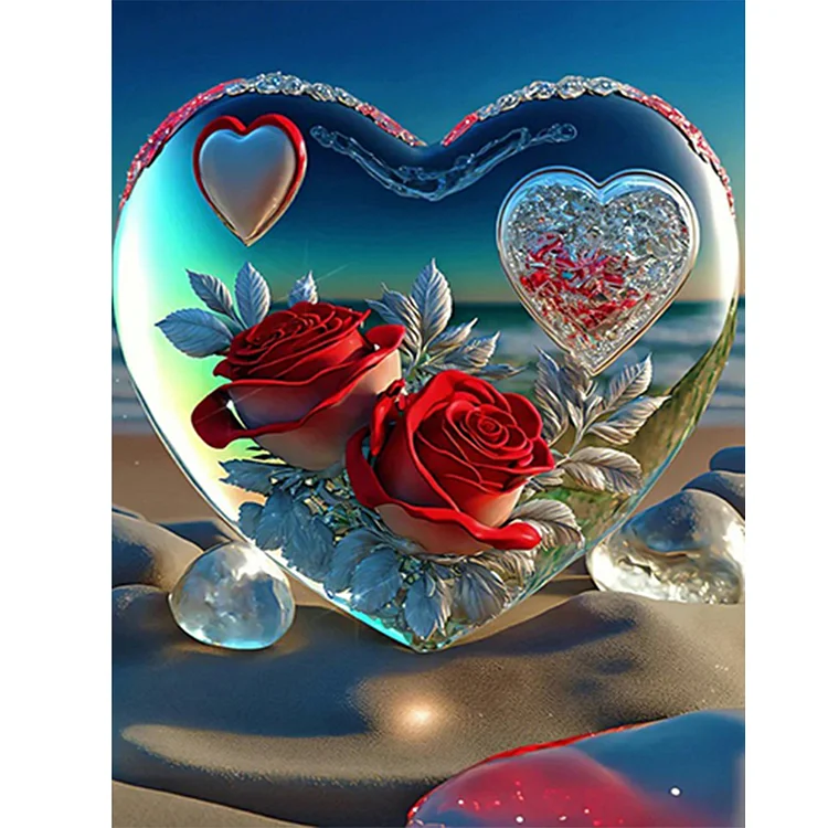 Beach Love - Full Round - Diamond Painting(30*40cm)