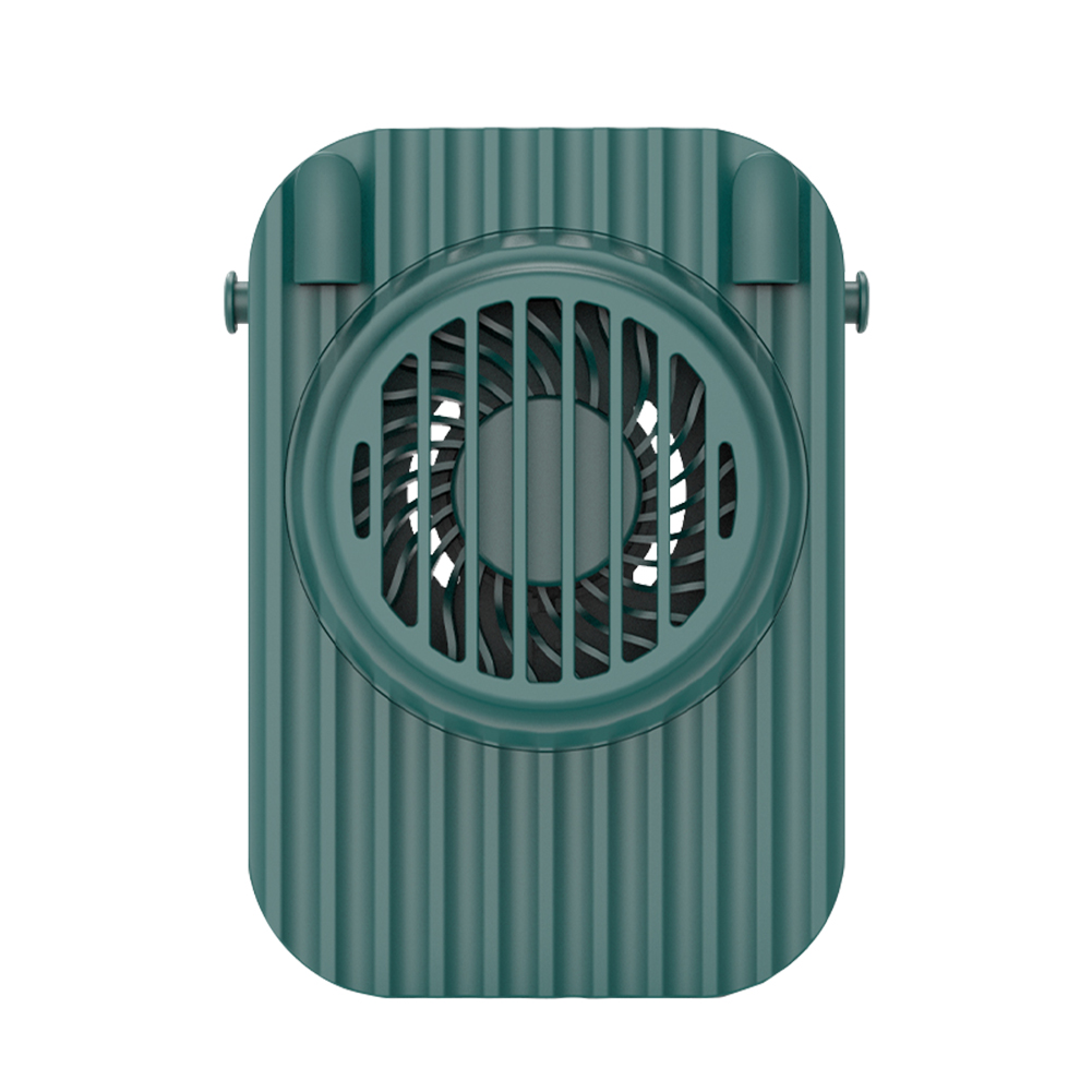 

Silent Hanging Neck Summer Sports Travel Hands Free Personal Desktop Fan, Green, 501 Original