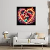 Cartoon-2 Full 14CT DIY Stamped Cross Stitch Kits Needlework Embroidery Kit 11.81x11.81inch Cross Stitch Art and Crafts Kits for Beginners Adults Home Decor