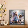 Diamond Painting-5D Full Round Drill Girl