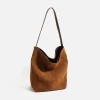 Large Capacity Nubuck Leather Texture Women's Shoulder Bag