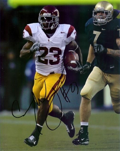 *CHAUNCEY WASHINGTON*SIGNED*AUTOGRAPHED*Photo Poster painting*USC*TROJANS*NCAA*FOOTBALL*COA*